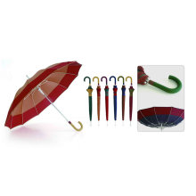 12 Ribs Fiberglass Automatic Border Windproof Umbrella (YS-SM25123512R)